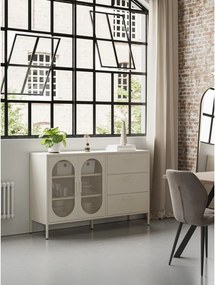 Krémszínű komód 140x90 cm Diora – Marckeric