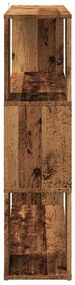 Könyvszekrény/szobaosztó régi fa 100x24x94 cm