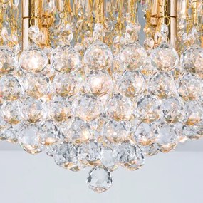 Orion DLU 2378/9/62-Kristály mennyezeti lámpa GLORIA 9xG9/40W/230V átm. 62 cm arany