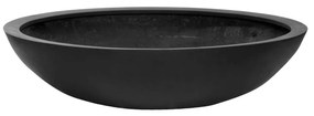 Pottery Pots Jumbo Bowl virágcserép, fekete színű, többféle méretben - PotteryPots méret: hossz 27 cm, ⌀ 110 cm
