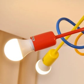 LED gyereklámpa OXFORD 5xE27/15W/230V mennyezeti