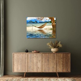 Kép - Relaxálás a tengerparton (üvegen) (70x50 cm)