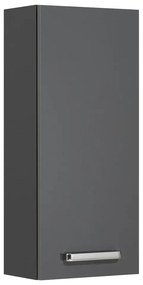 Sötétszürke függő fürdőszoba szekrény 30x70 cm Set 311 - Pelipal