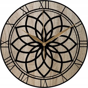 Falióra Fa Kerek Divatos Gótikus Nappali Óra 35 cm