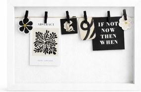 Dekorációs keret klipszekkel – modern skandináv stílus