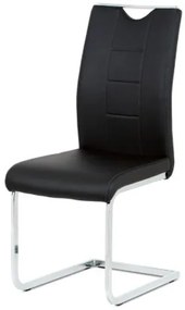 Scaun modern cu bază de sanie negru Dcl-411