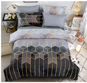 Pamut ágynemű NOCTRIX szürke Ágyneműhuzat mérete: 70 x 90 cm | 140 x 200 cm