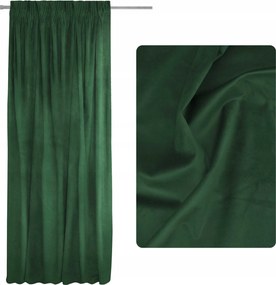 Velúr sötétítő függöny 140x250 Palackos Zöld Pacific