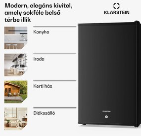 Klarstein Matterhorn 68, mini hűtőszekrény, 68 literes, 35 dB, kompakt, zárható