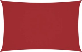 vidaXL piros téglalap alakú oxford-szövet napvitorla 2 x 5 m