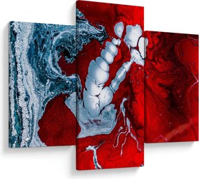 Absztrakt foltok képe (90x60 cm)