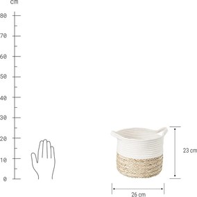 COTTON BRAID kosár, Ø 26 cm