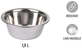 Rozsdamentes acél tálka kutyáknak ø 25 cm – Love Story