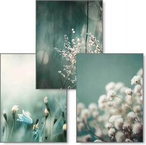 Boho 3 db-os kép szett B2 50x70 Natura poszter #222