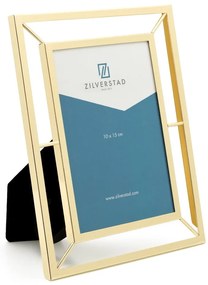 Aranyszínű fém álló-fali képkeret 10x15 cm Prisma – Zilverstad