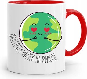 Piros Bögre Nagybácsinak A Világ Legjobb Nagybátyja fényképes nyomtatással