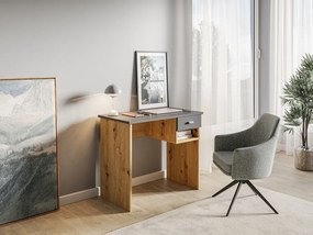 COLIN íróasztal 1 fiókkal – Artisan Tölgy / Antracit színben