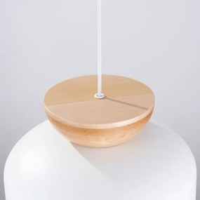 Sollux SL.1350 - Csillár zsinóron MARION 1xE27/15W/230V átm. 29,5 cm fehér