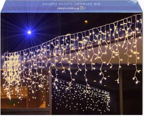 Jégcsap 500 Led Függöny Kültéri Lámpa IP44 Fehér Meleg+ Hideg Vaku 21M