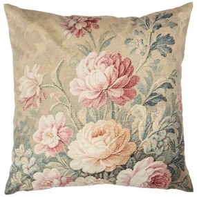 Antik rózsás párnahuzat 45x45 cm