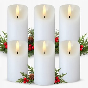 6db Elektromos Mécsesbetét Led Gyertya Mécsesbetét x6 15cm
