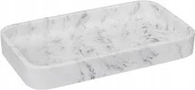 Szappantartó Lea fehér Műanyag, márvány utánzat