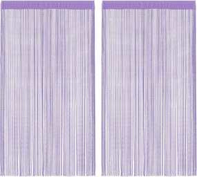 vidaXL 2 db lila zsinórfüggöny 100 x 250 cm