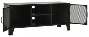 szürke fém és MDF TV-szekrény 105 x 36 x 47 cm