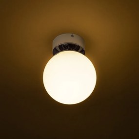 RENDL BOLLY 17 stropní opálové sklo/chrom 230V LED E27 11W IP44