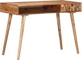 vidaXL tömör akácfa íróasztal 110x50x76 cm