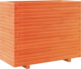 vidaXL viaszbarna tömör fenyőfa kerti virágláda 90x40x72,5 cm