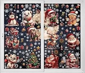 Karácsonyi Ablakmatrica Mikulás ajándékok mix 12 lap