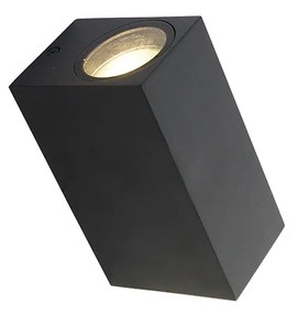 Modern fali lámpa fekete 2-lámpás IP44 - Baleno