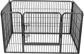 Kutya kennel, kutyaketrec 122 x 80 x 70 cm szürke