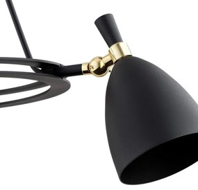 Argon 6149 - Csillár rúdon CHARLOTTE 3xE27/15W/230V fekete/arany