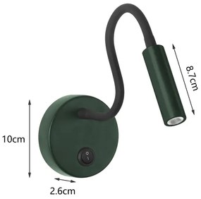 Brilagi - LED Rugalmas fali lámpa MAYA LED/3W/230V 4000K zöld