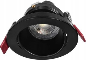 Fondi Rc mennyezeti spot lámpatest, MR16/GU10, kerek, alumínium, fekete