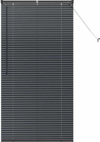 vidaXL Zsalugáter Redőnyök Fekete 175 x 85 cm Alumínium