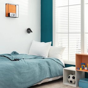 RENDL THALIA nástěnná černá satinovaný akryl 230V LED 6+3W 3000K