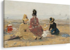 Kép - Eugène Boudin, On the Beach, Trouville, reprodukciók (90x60 cm)