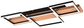 Fekete-natúr színű LED dimmelhető mennyezeti lámpa 34x65 cm Harper – Trio