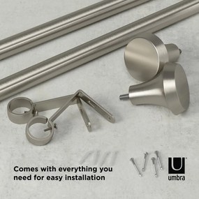 Acél bővíthető függönykarnis 91 - 183 cm Ella – Umbra