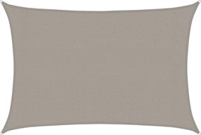 vidaXL világosszürke négyszögletű HDPE napvitorla 160 g/m² 3x5 m