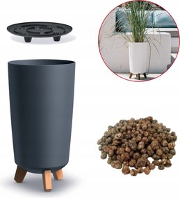 Gracia DGTL240 kerek lábas kaspó keramzit 1l