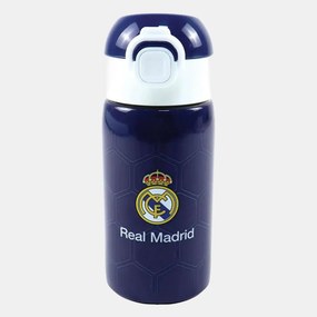 Real Madrid Blue alumínium szívószálas kulacs 500 ml