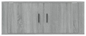 szürke sonoma színű fali TV-szekrény 100x34,5x40 cm