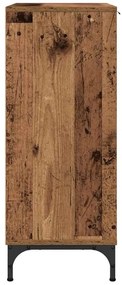 Széf fiókkal Régi fa 89.5 x 33 x 82 cm Faanyag
