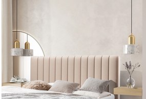 kárpitozott ágy háloszoba Nicole - 140x200, Velluto 2 / Lábak fekete