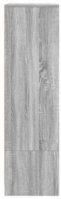 szürke sonoma szerelt fa szekrény fiókkal 55,5x34x119,5 cm