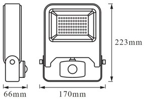Ledvance - LED Reflektor érzékelővel ENDURA LED/30W/230V IP44